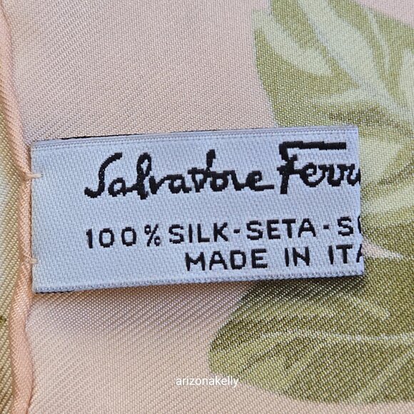 *RARE* Salvatore Ferragamo Omaggio a DePisis Silk Scarf Hand Rolled - Picture 4 of 16